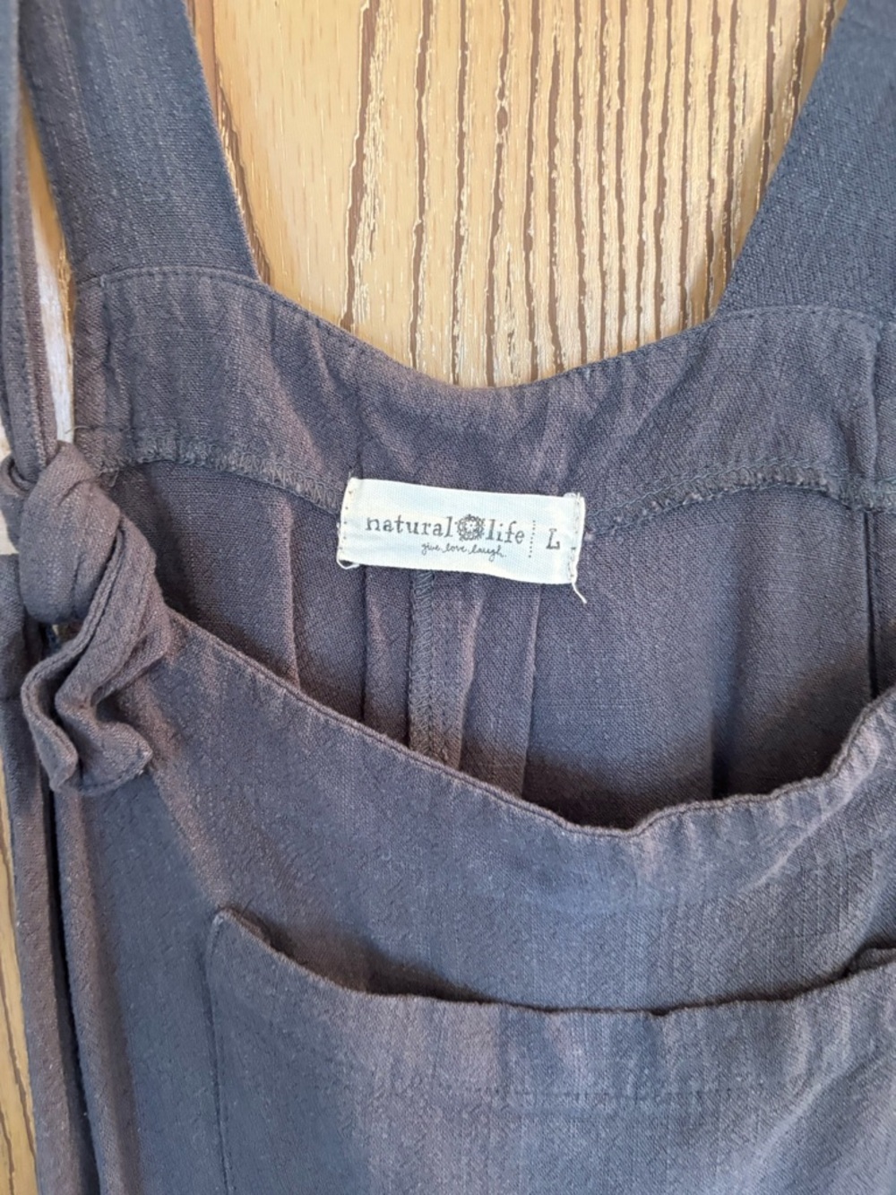 Natural Life Linen Blend Romper - Picture 4 of 9